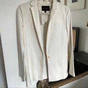 Banana republic cream blazer size 6